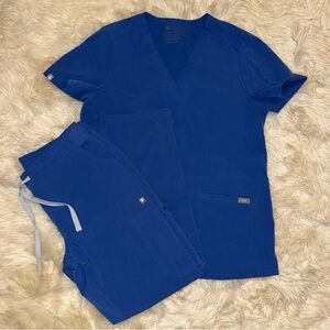 Women’s Figs S & S Petite SET in Denim